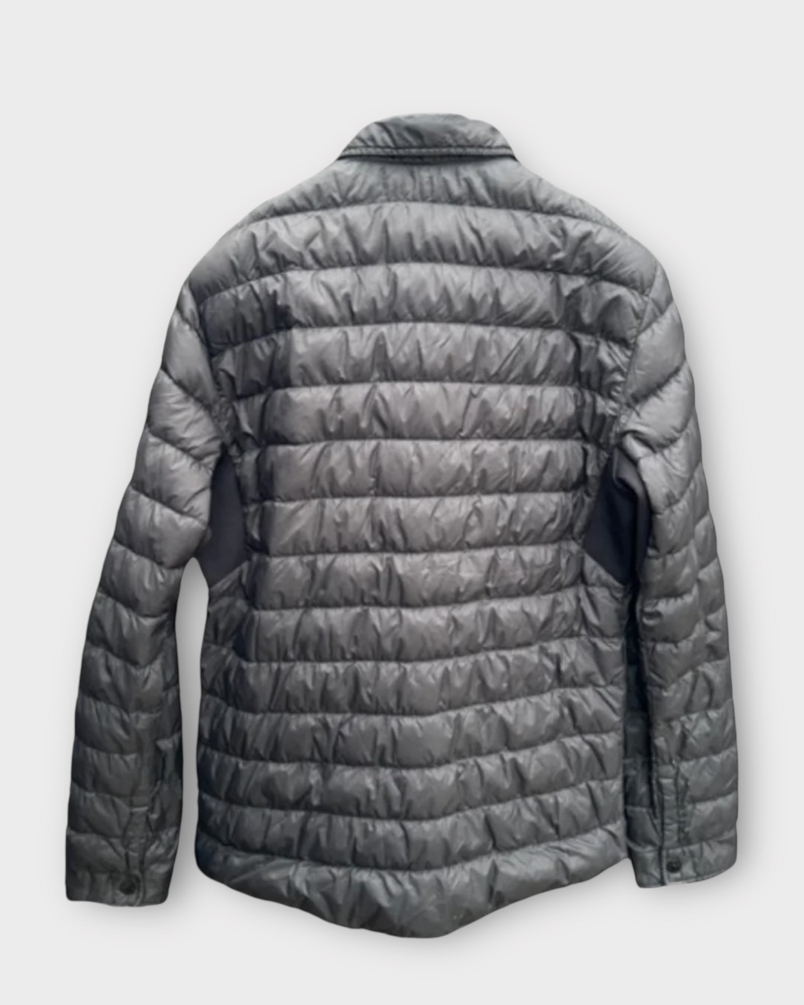 Garment Dyed Micro Down Yarn Badge Jacket