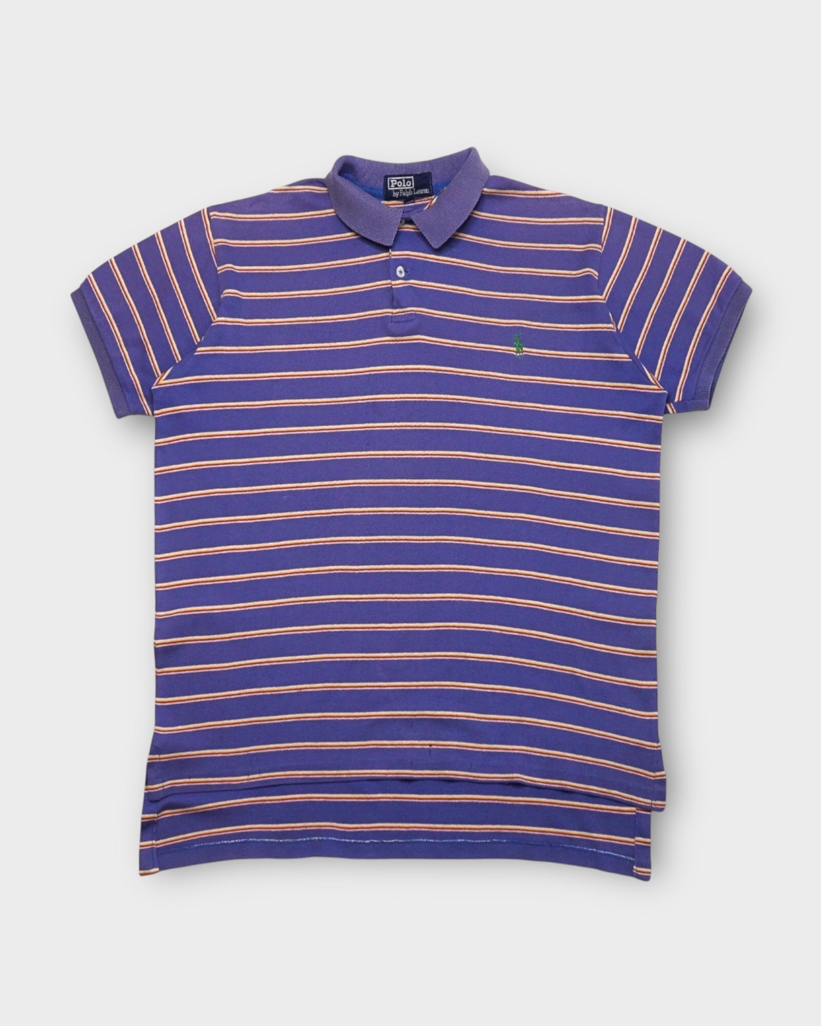 Short Sleeve Classic Fit Striped Polo