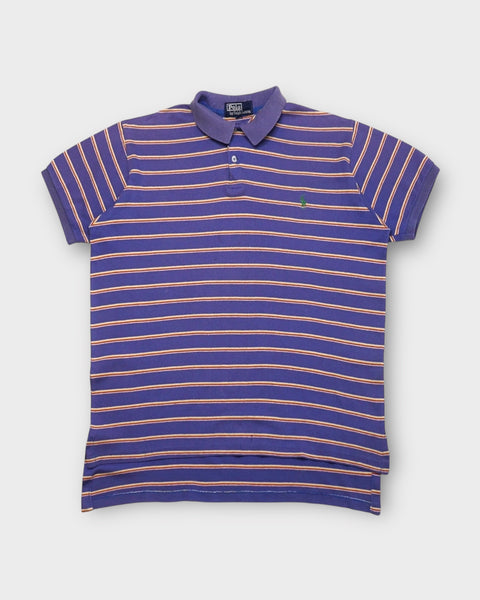 Short Sleeve Classic Fit Striped Polo