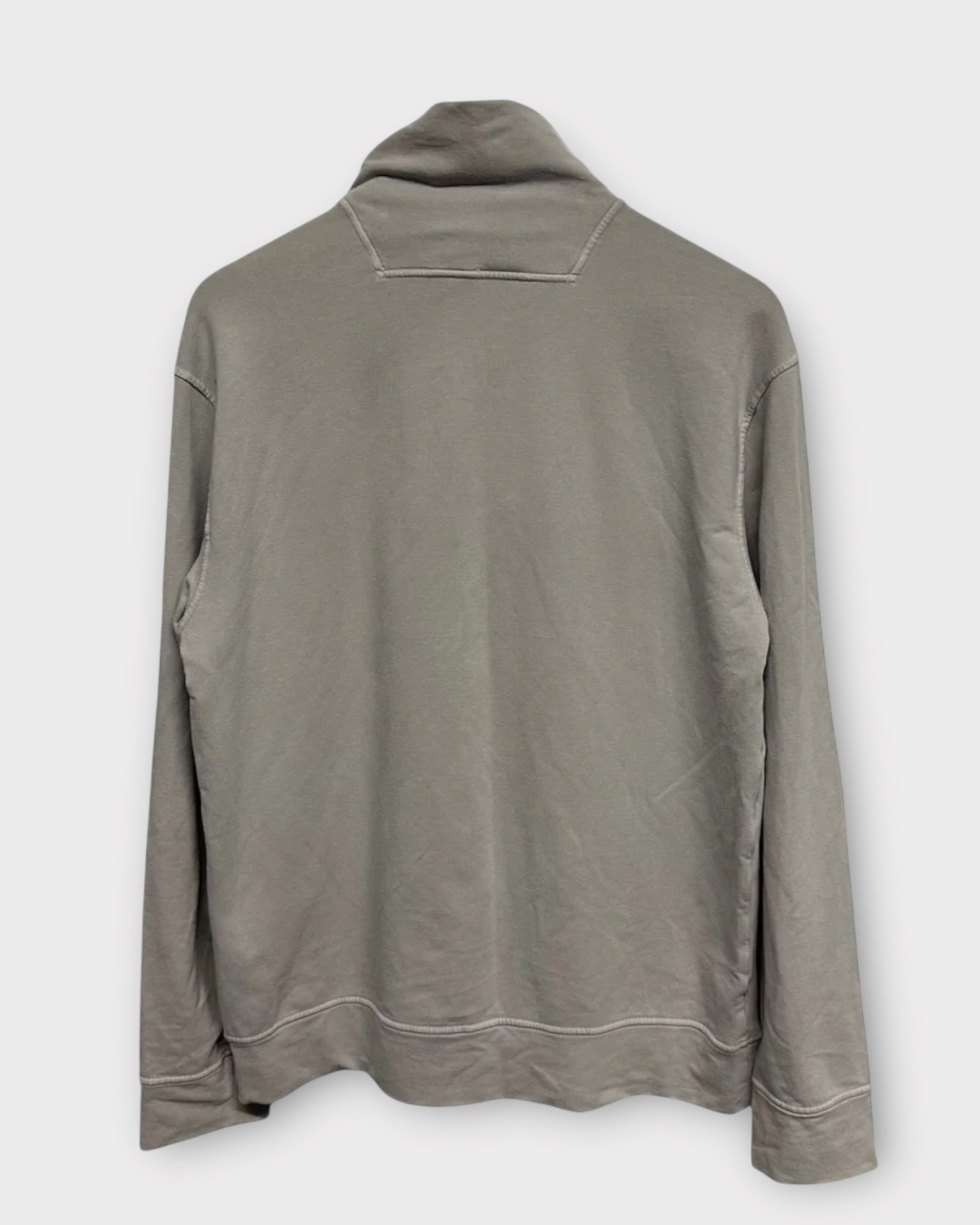 2000's Quarter Zip Pullover Green Edge Badge Jumper