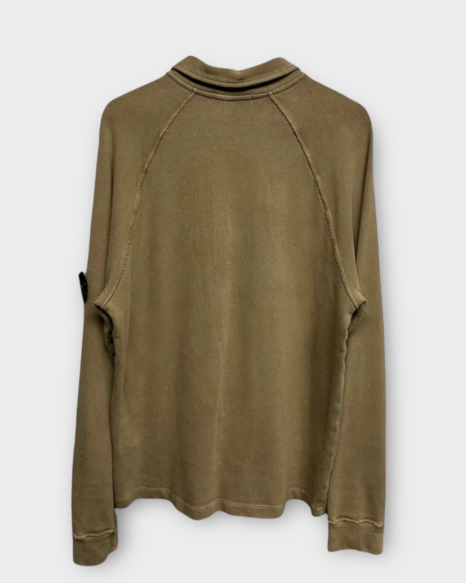 Pullover Quarter Button Up Long Sleeved Polo
