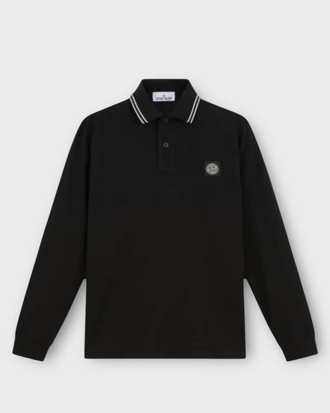 Long Sleeve Patch Logo Polo