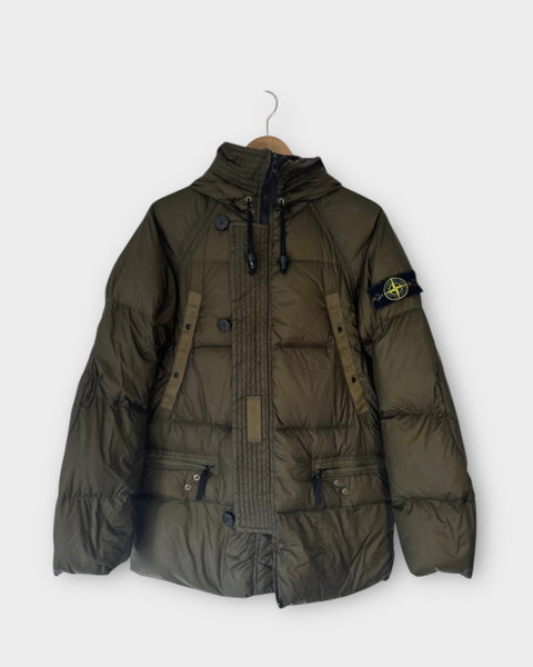 Goose Down Badge Puffer Jacket