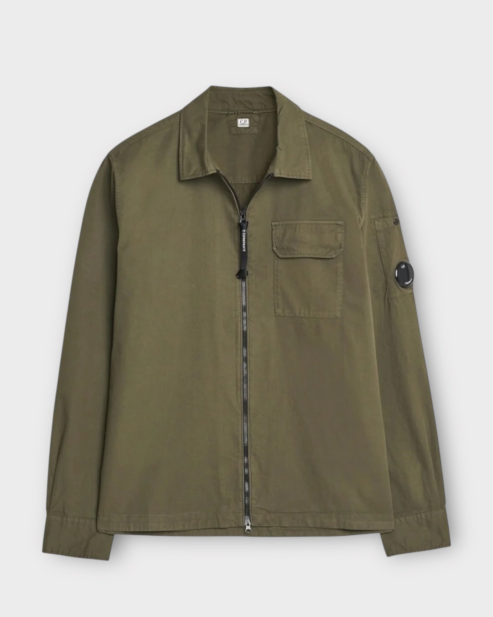 Single Pocket Full Zip Overshirt With Micro Lens
