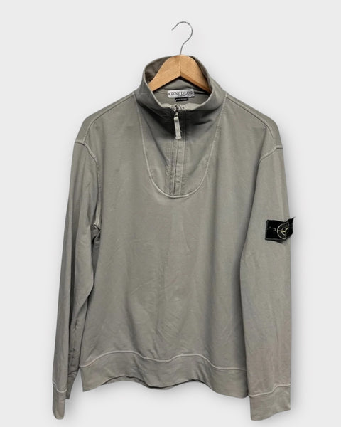 2000's Quarter Zip Pullover Green Edge Badge Jumper