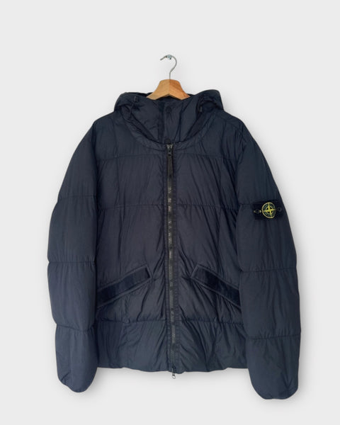 Garment Dyed Crinkle Down Puffer Coat