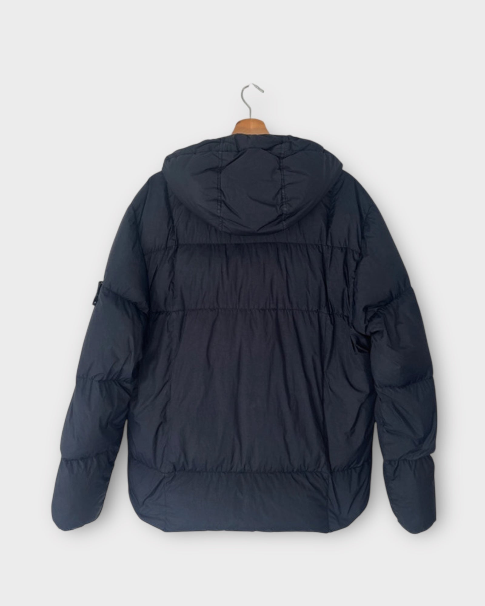 Garment Dyed Crinkle Down Puffer Coat