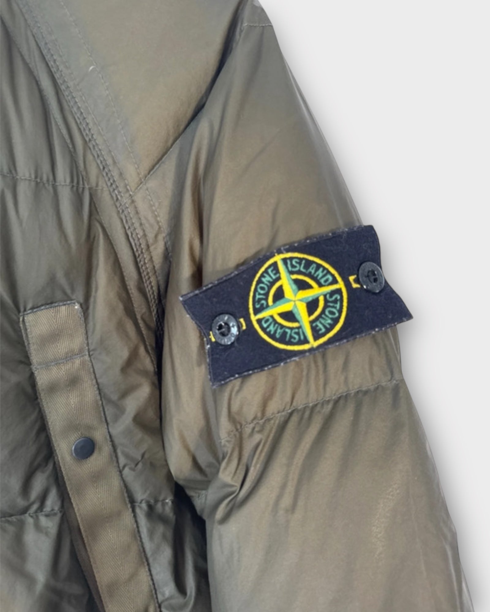 Goose Down Badge Puffer Jacket