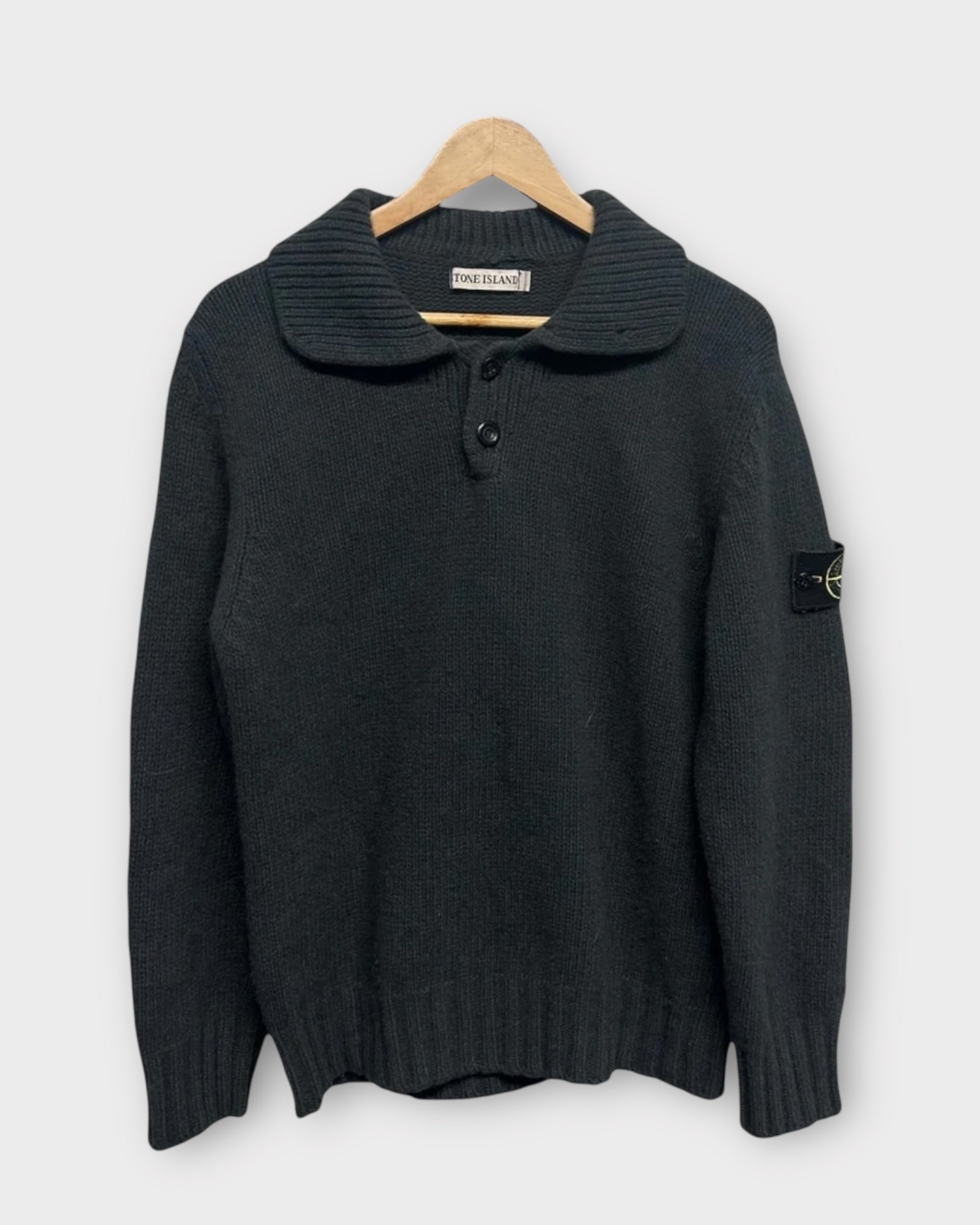 Knit Pullover Badge Jumper