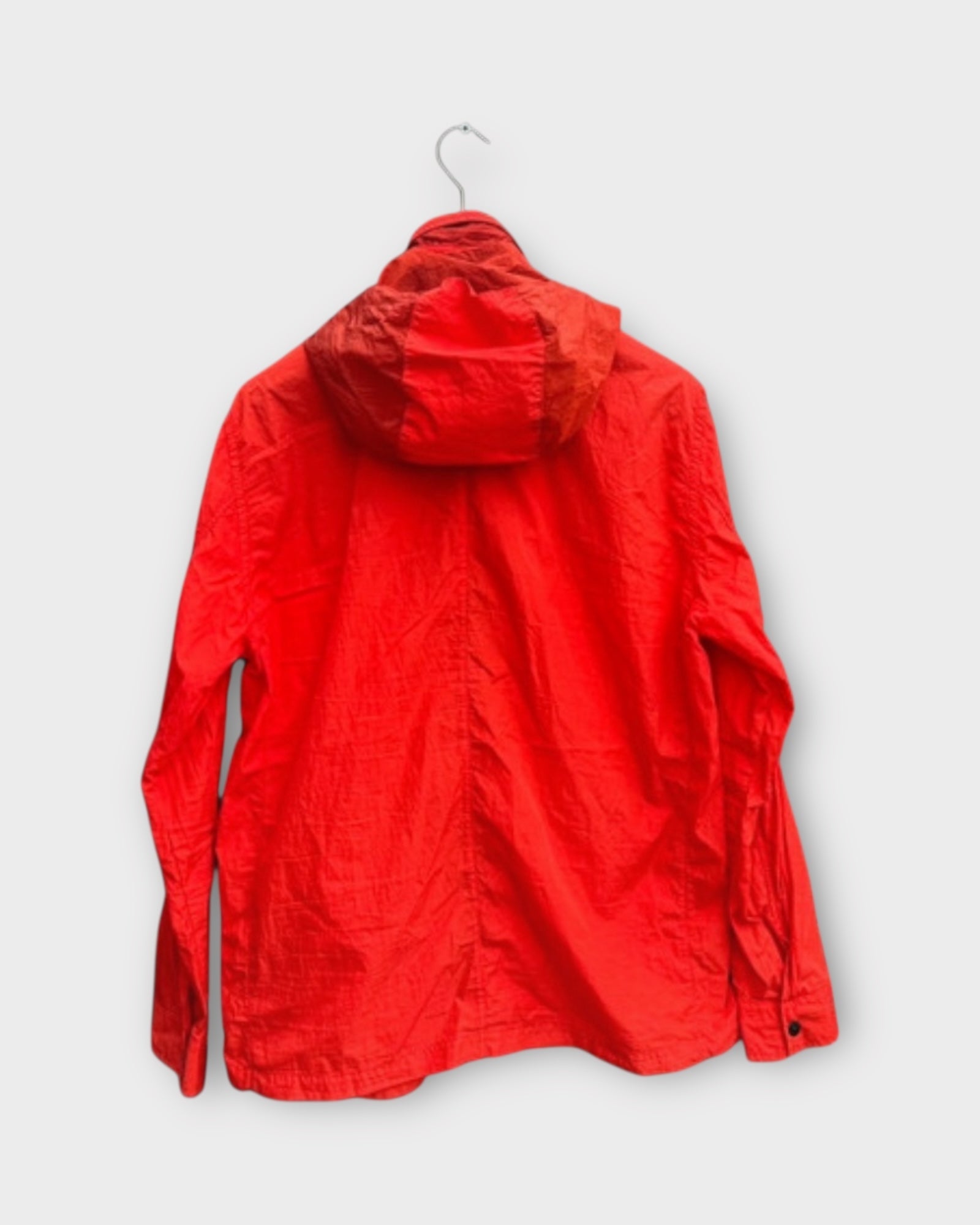 Nylon Metal Hooded Badge Overshirt