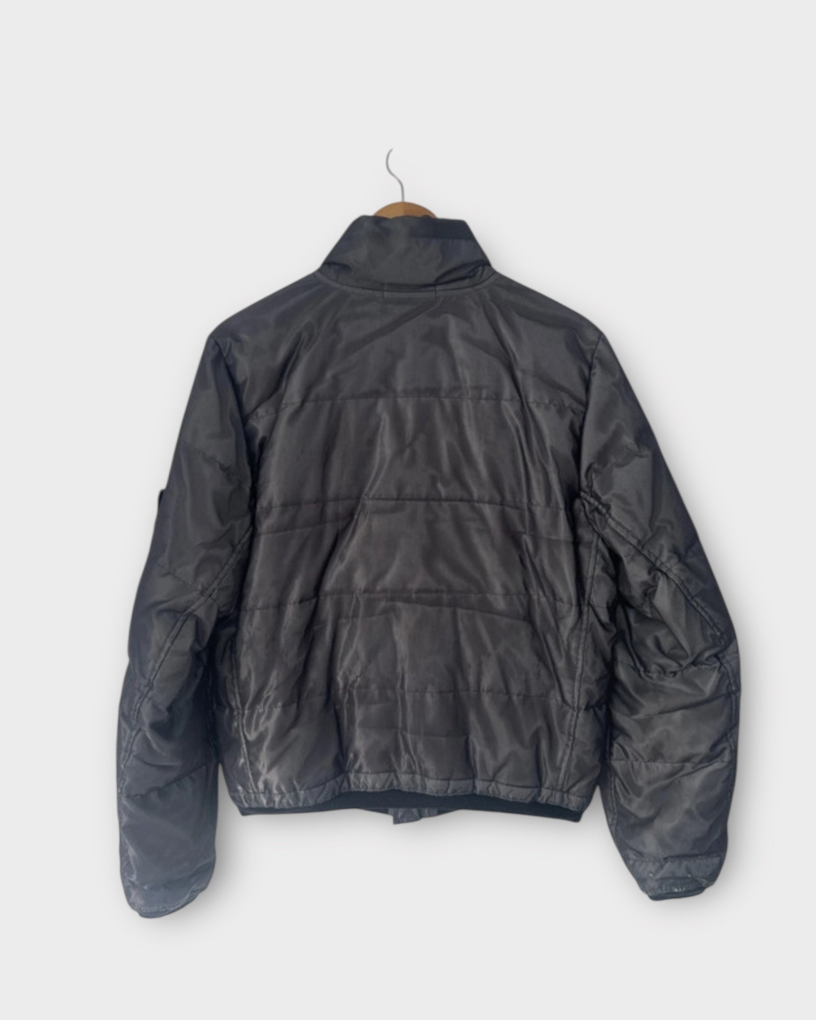 Mesh Reflective Special Process Quilted Jacket