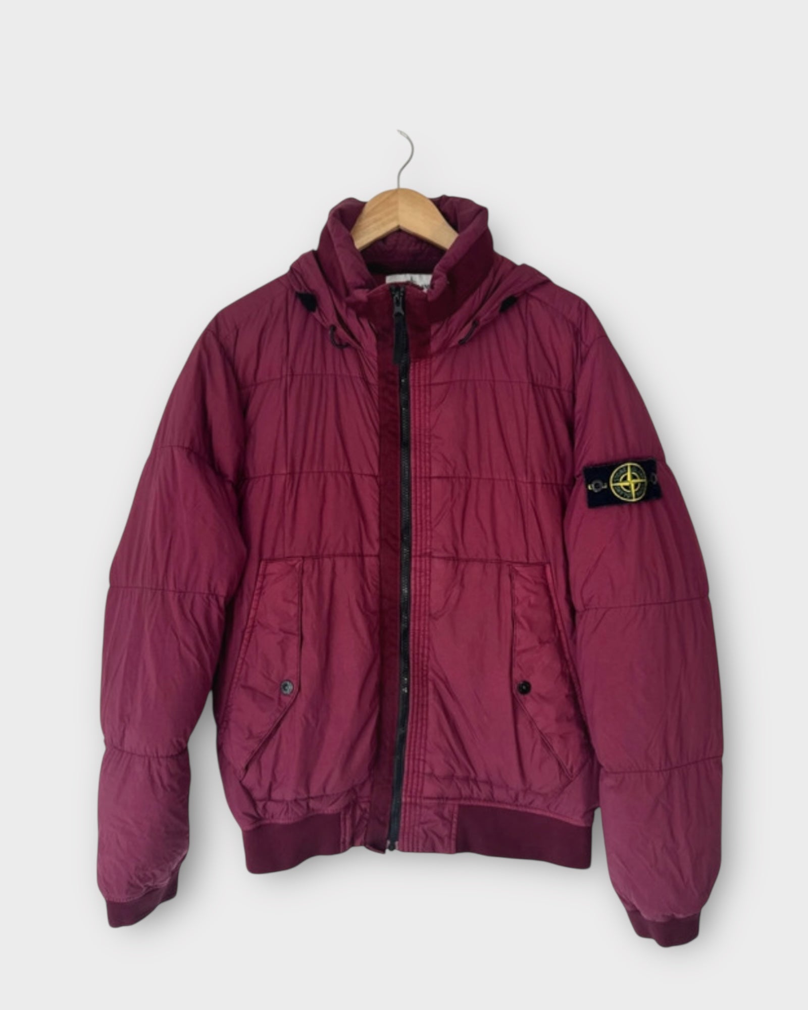 Garment Dyed Crinkle Down Puffer Coat
