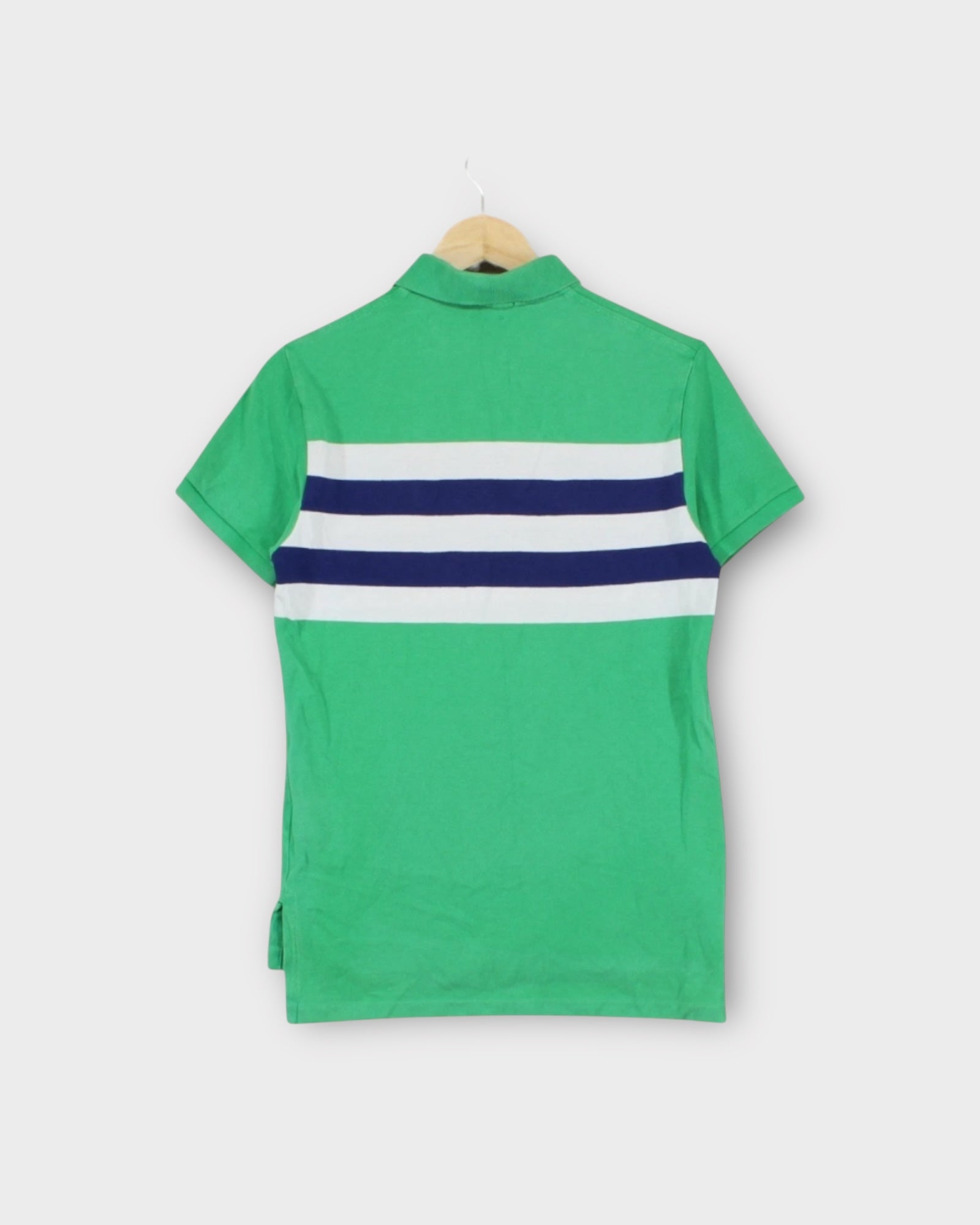 Short Sleeve Custom Fit Striped Polo