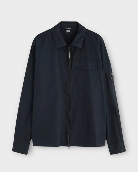 Single Pocket Full Zip Overshirt With Micro Lens