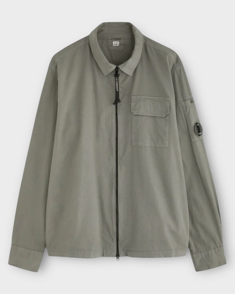 Single Pocket Full Zip Overshirt With Micro Lens