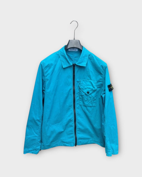 Single Pocket Full Zip Badge Overshirt