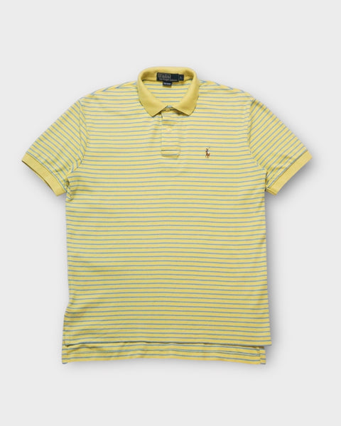 Short Sleeve Classic Fit Striped Polo