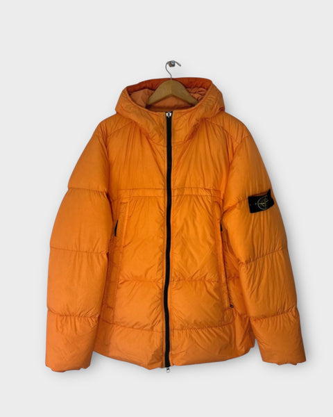 Garment Dyed Crinkle Down Puffer Jacket