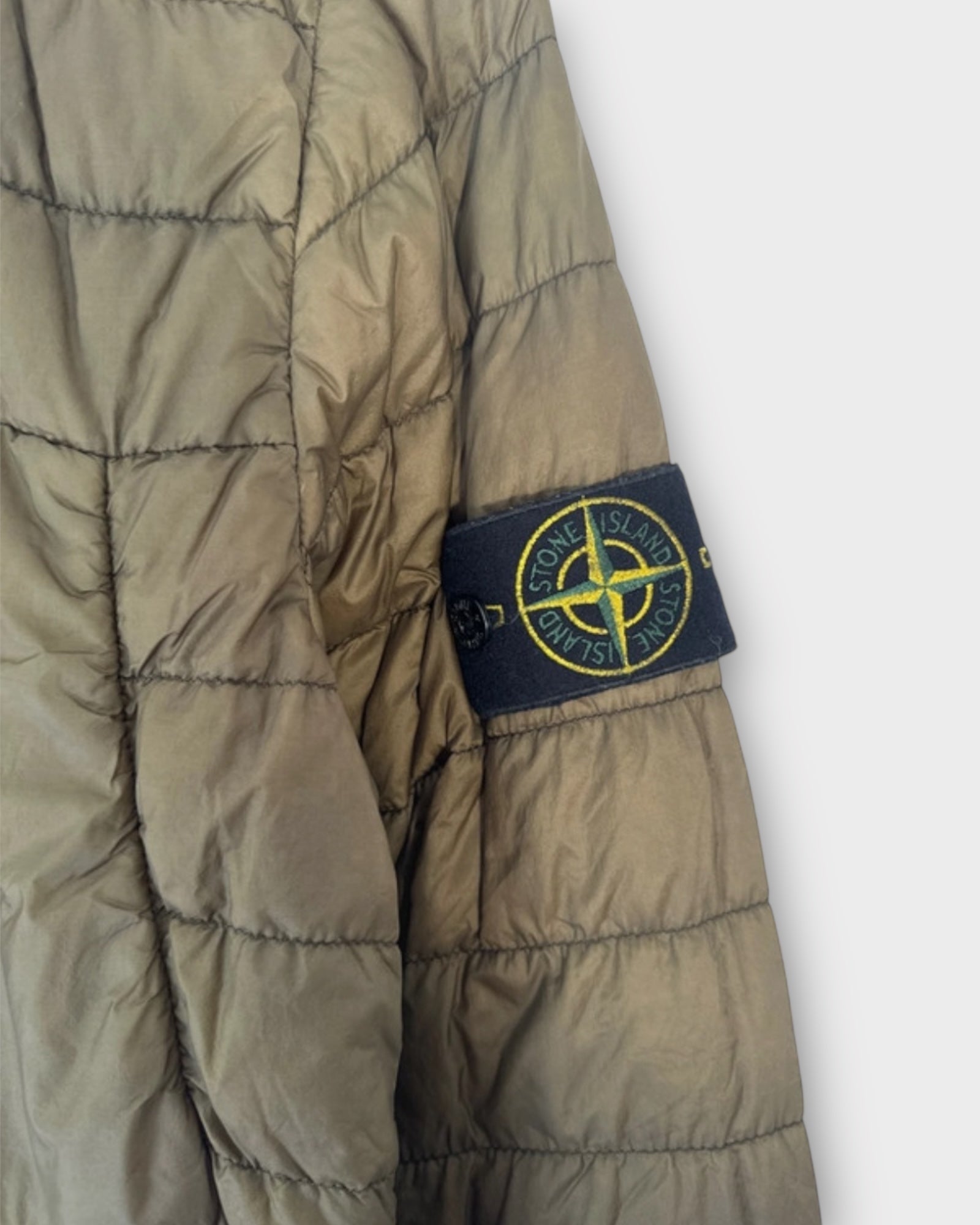Garment Dyed Micro Yarn Down Quilted Overshirt
