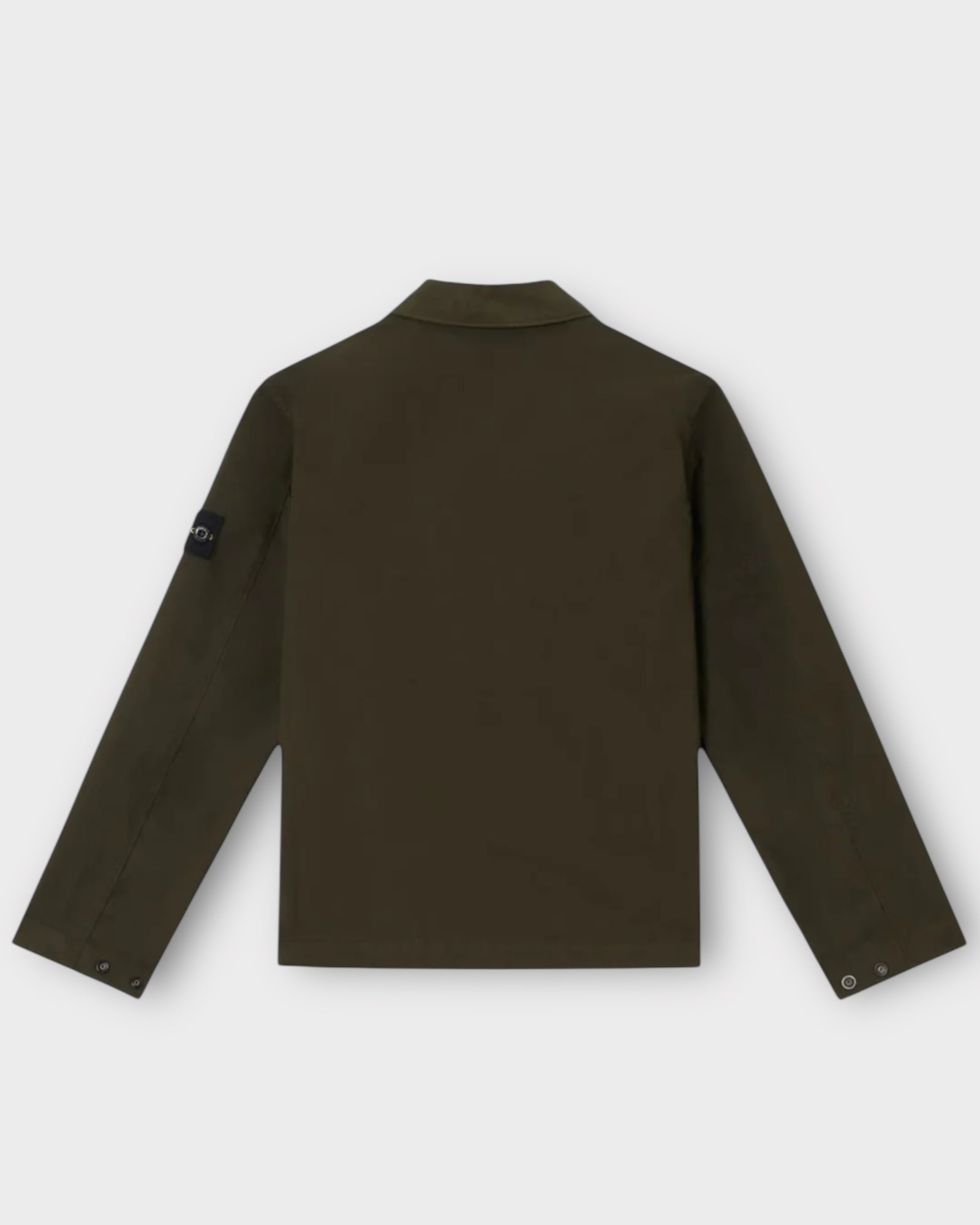 Single Pocket Full Zip Badge Overshirt