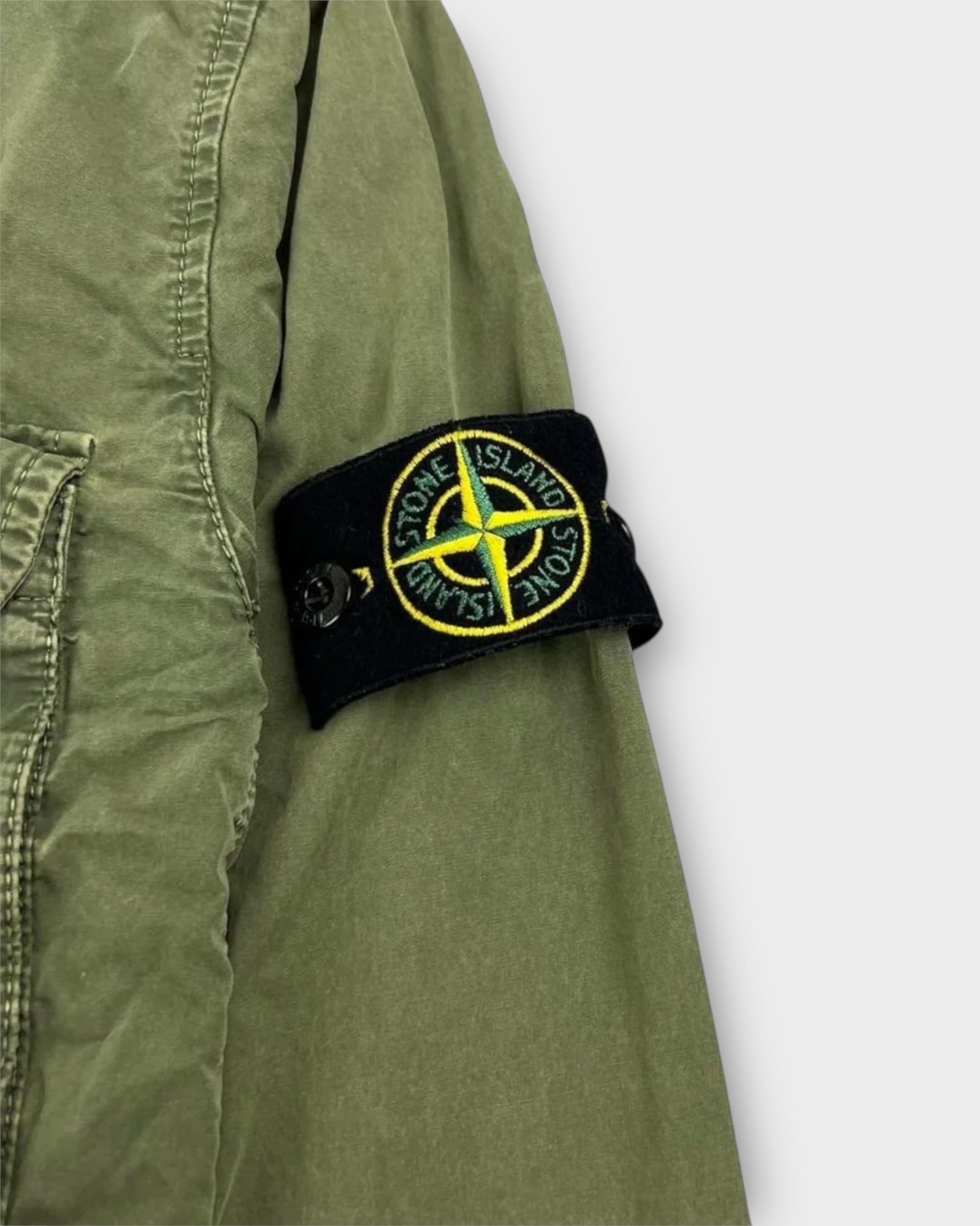 Double Pocket Full Zip Badge Overshirt