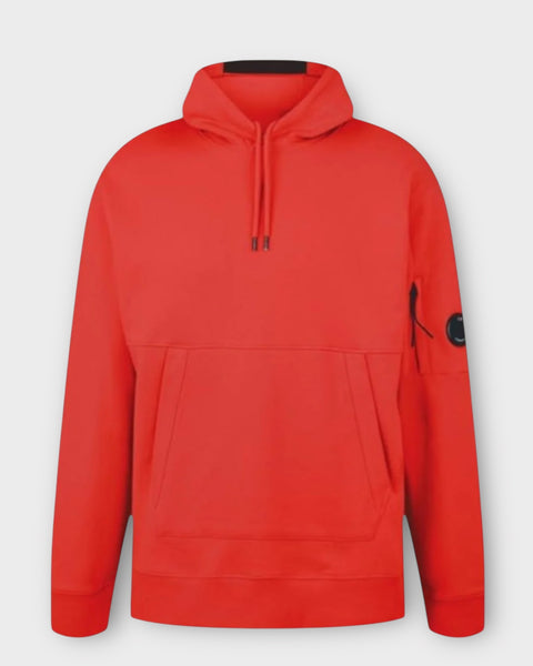 Drawstring Pullover Hoodie With Micro Lens