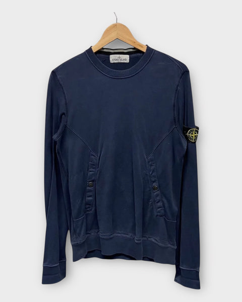 Pullover Crewneck Jumper with Double Pockets