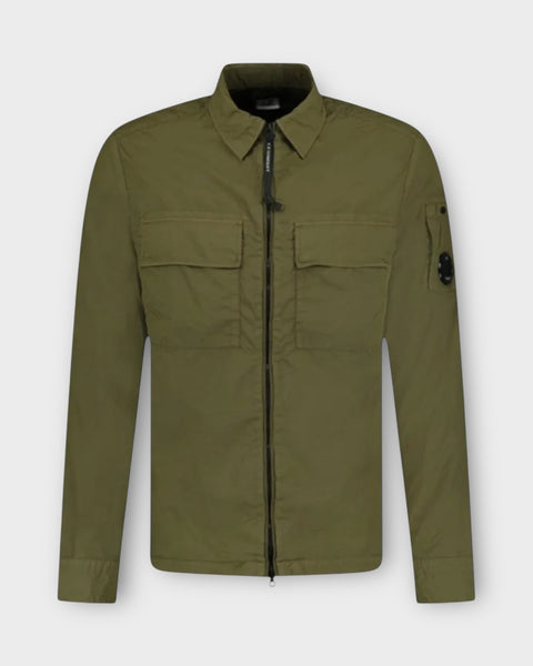 Double Pocket Button Up Overshirt With Micro Lens