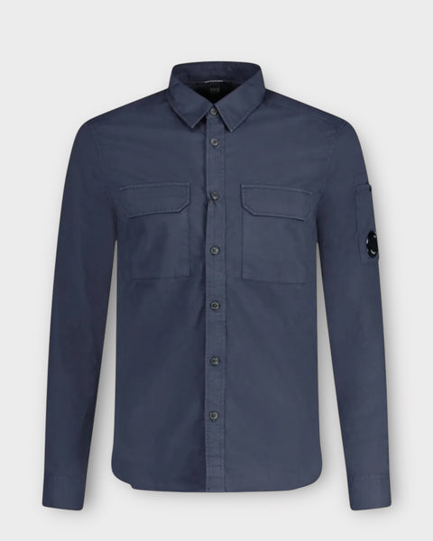 Double Pocket Button Up Overshirt With Micro Lens