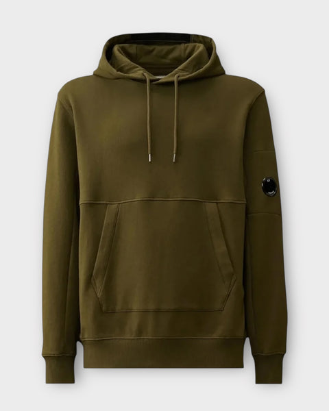 Drawstring Pullover Hoodie With Micro Lens