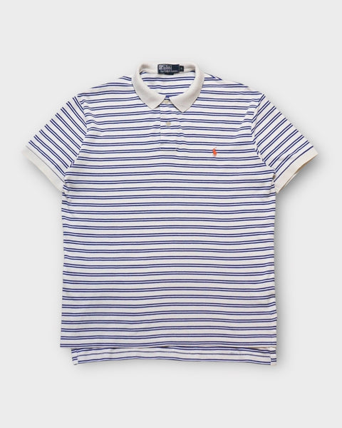 Short Sleeve Custom Fit Striped Polo