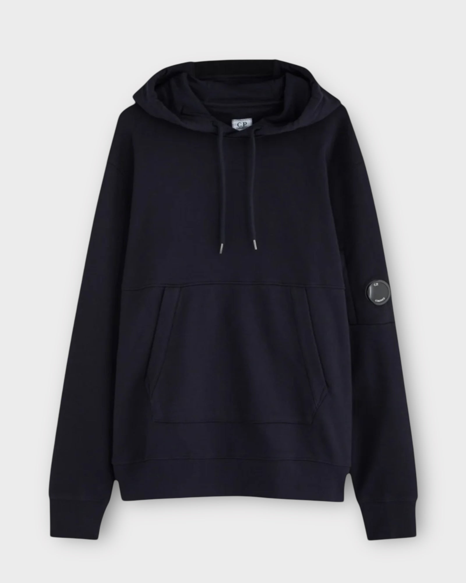 Drawstring Pullover Hoodie With Micro Lens