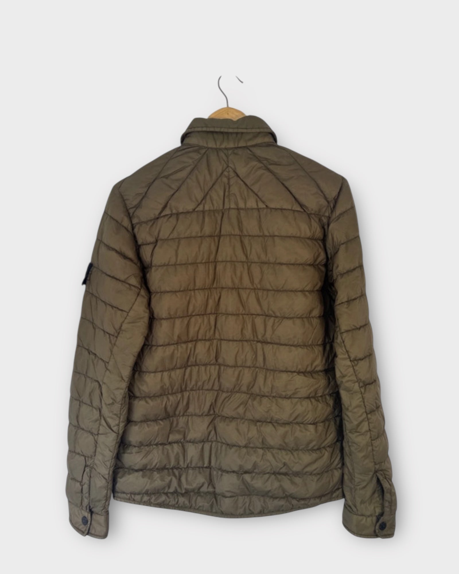 Garment Dyed Micro Yarn Down Quilted Overshirt