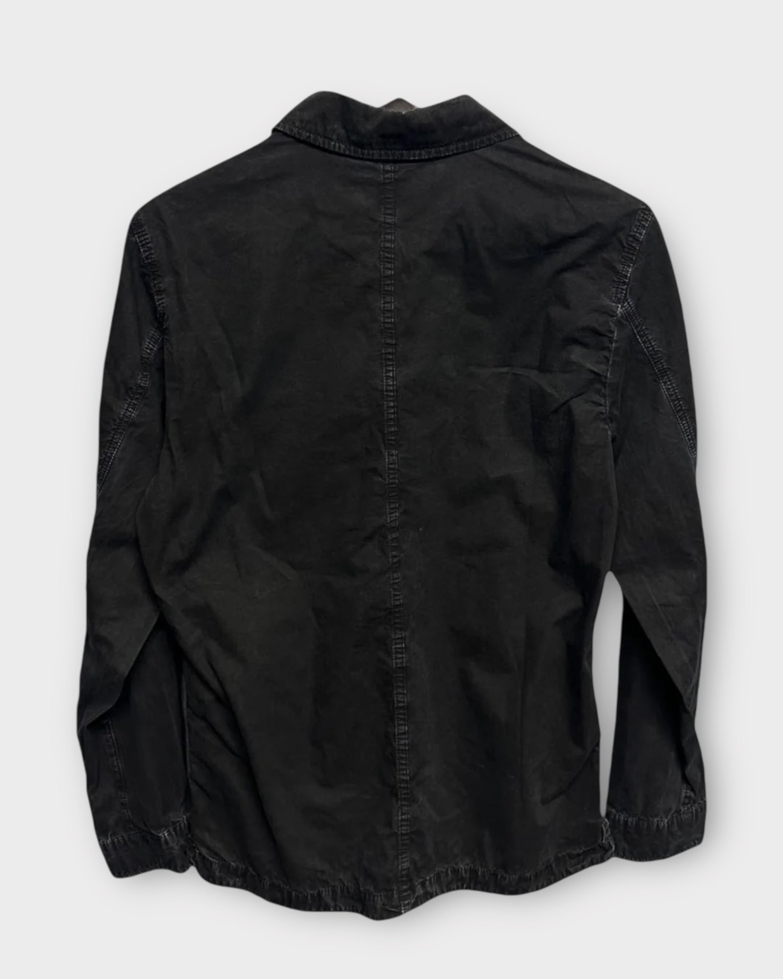 Zip Up Front Pocket Overshirt