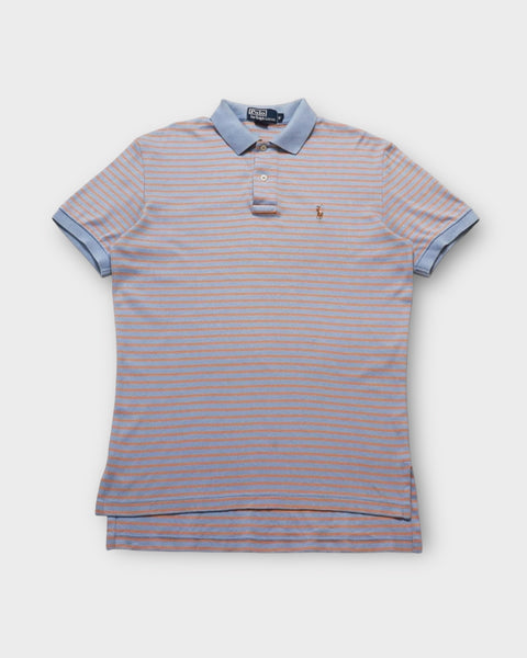 Short Sleeve Custom Fit Striped Polo