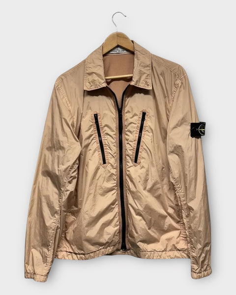 Zip Up Badge Overshirt